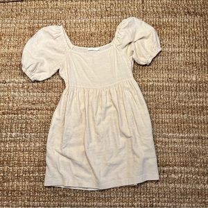 LUSH puff shoulder mini dress with pockets